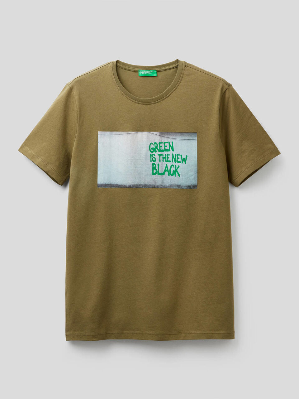 T-shirt en 100% coton avec message image number 1