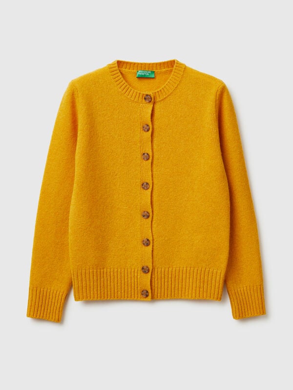 Cardigan en pure laine Shetland Femme