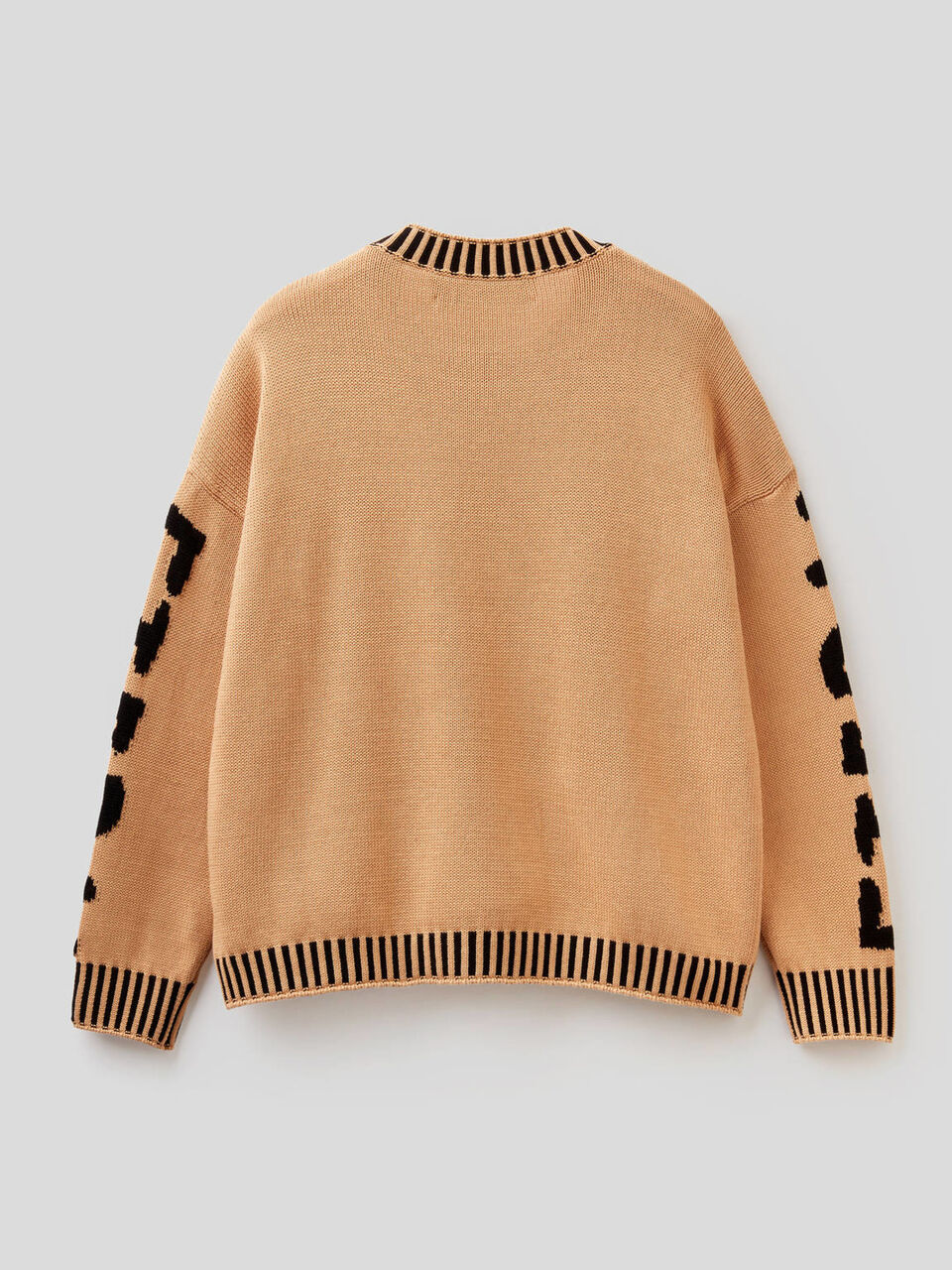 Pull en coton avec motif en intarsia image number 2