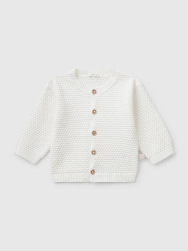 Cardigan en maille 100% coton Naissancede