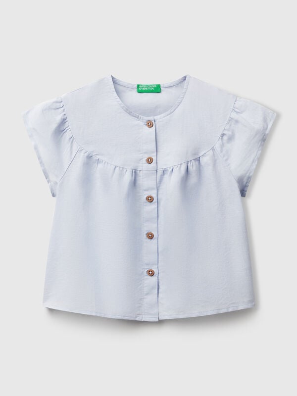 Blouse en lin mélangé Filles