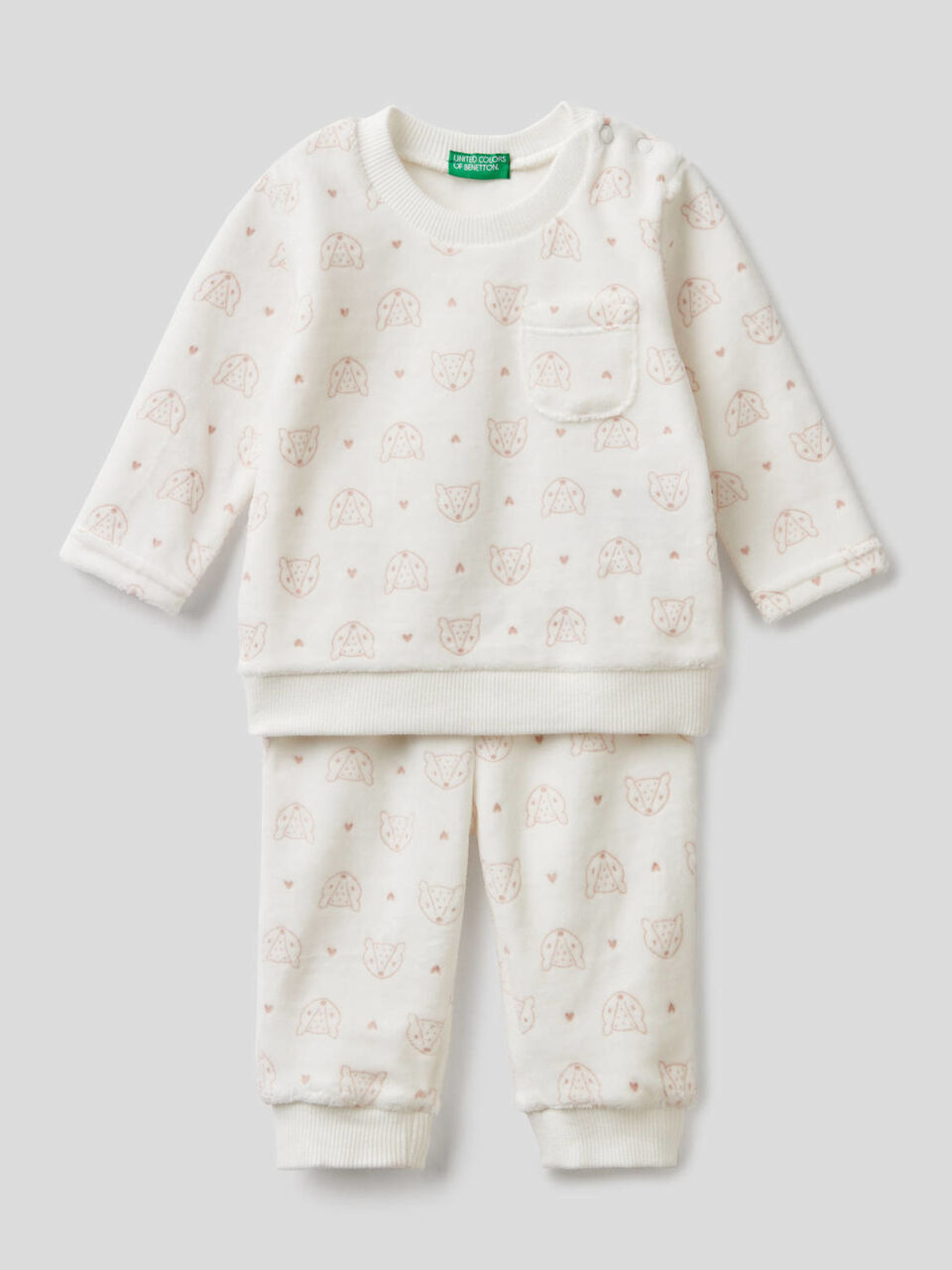 Pyjama en chenille à motifs image number 1