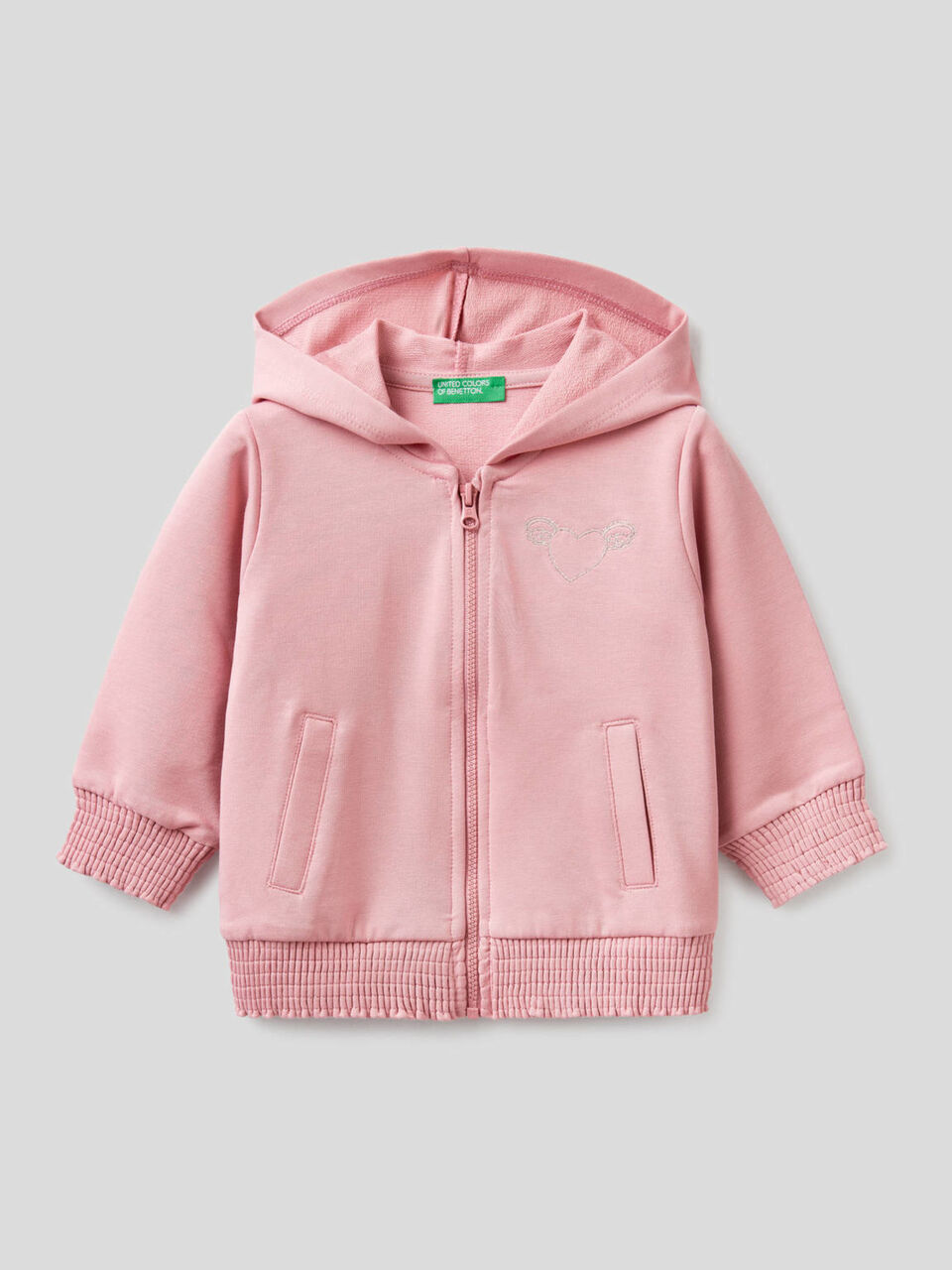 Sweat avec capuche en coton bio stretch image number 1