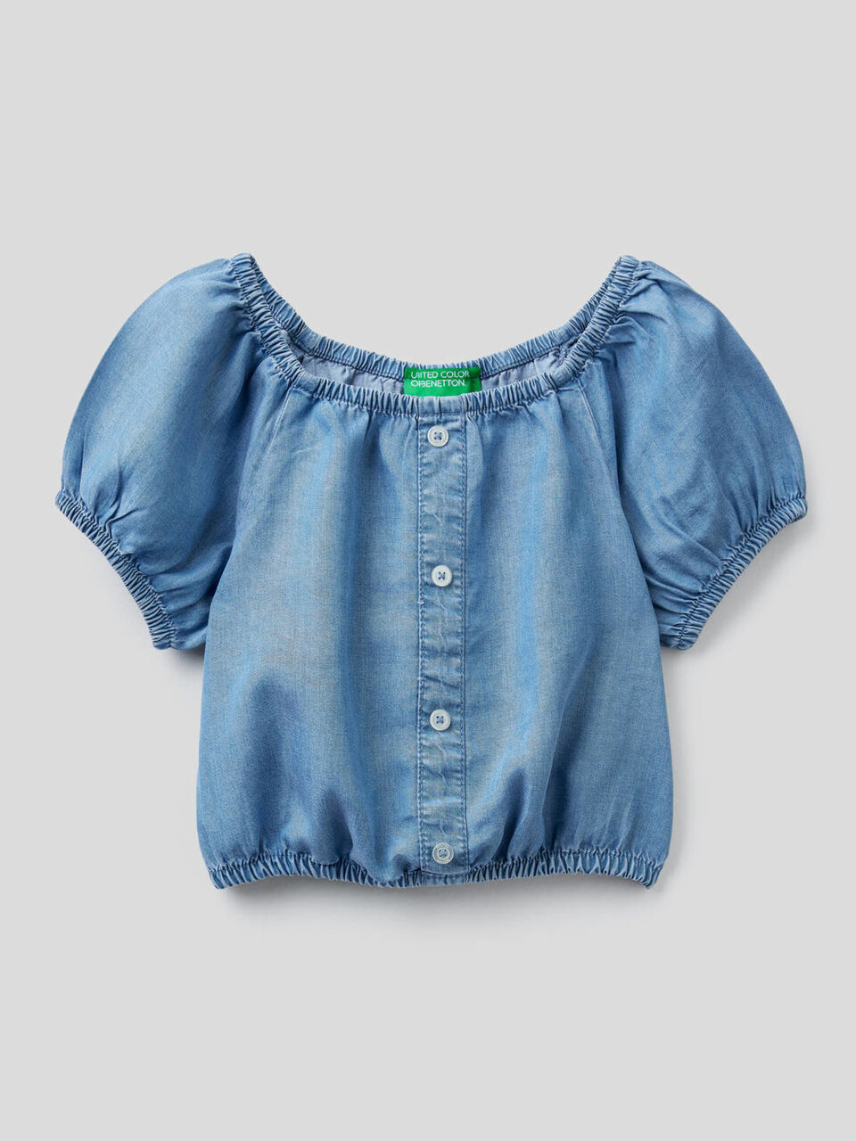 Top cropped effet jeans image number 1