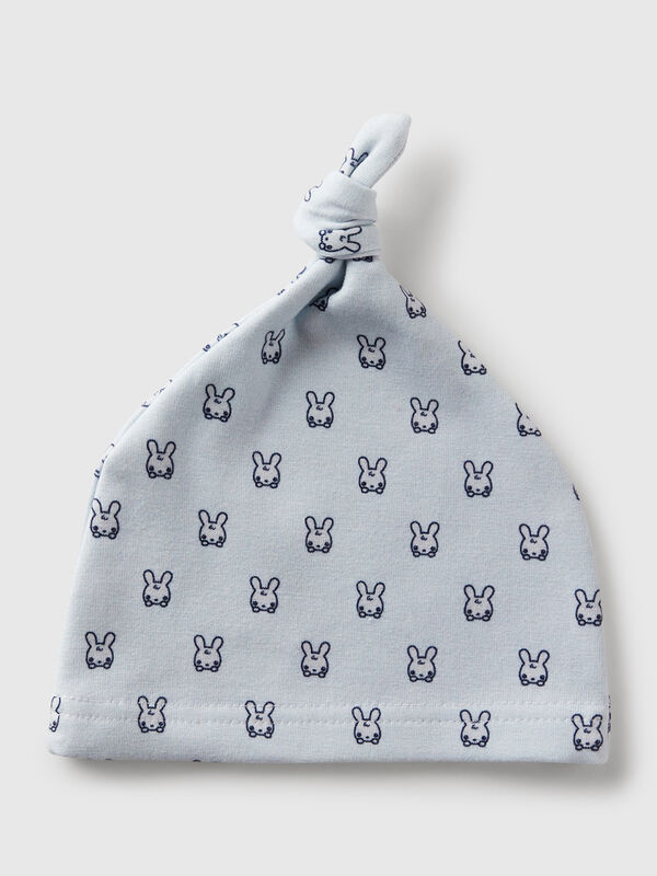 Bonnet imprimé avec noeud Naissancede
