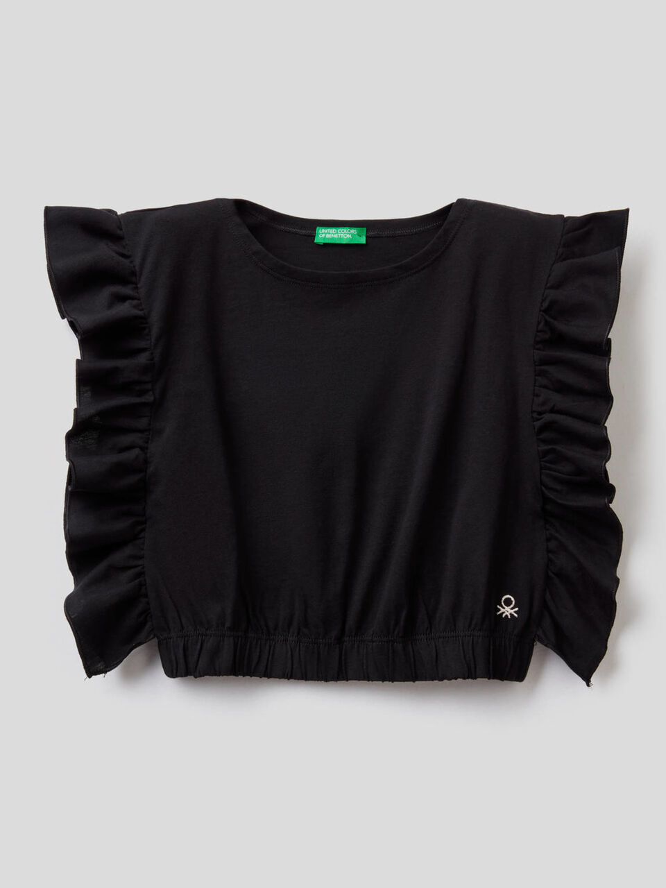 Top en pur coton avec ruches image number 1