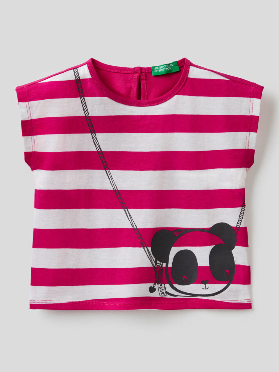 T-shirt à rayures avec imprimé image number 1