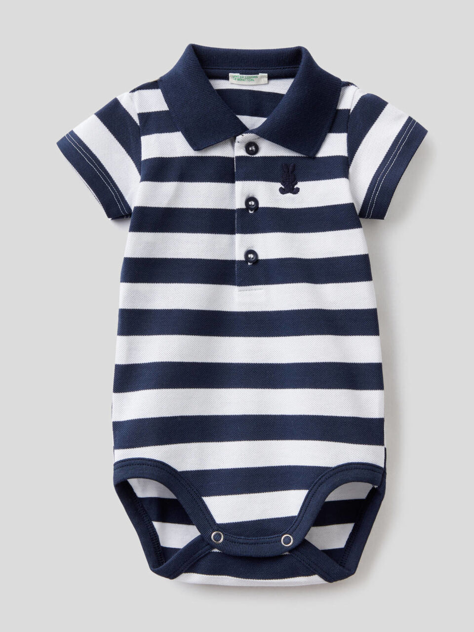 Body polo en coton stretch image number 1