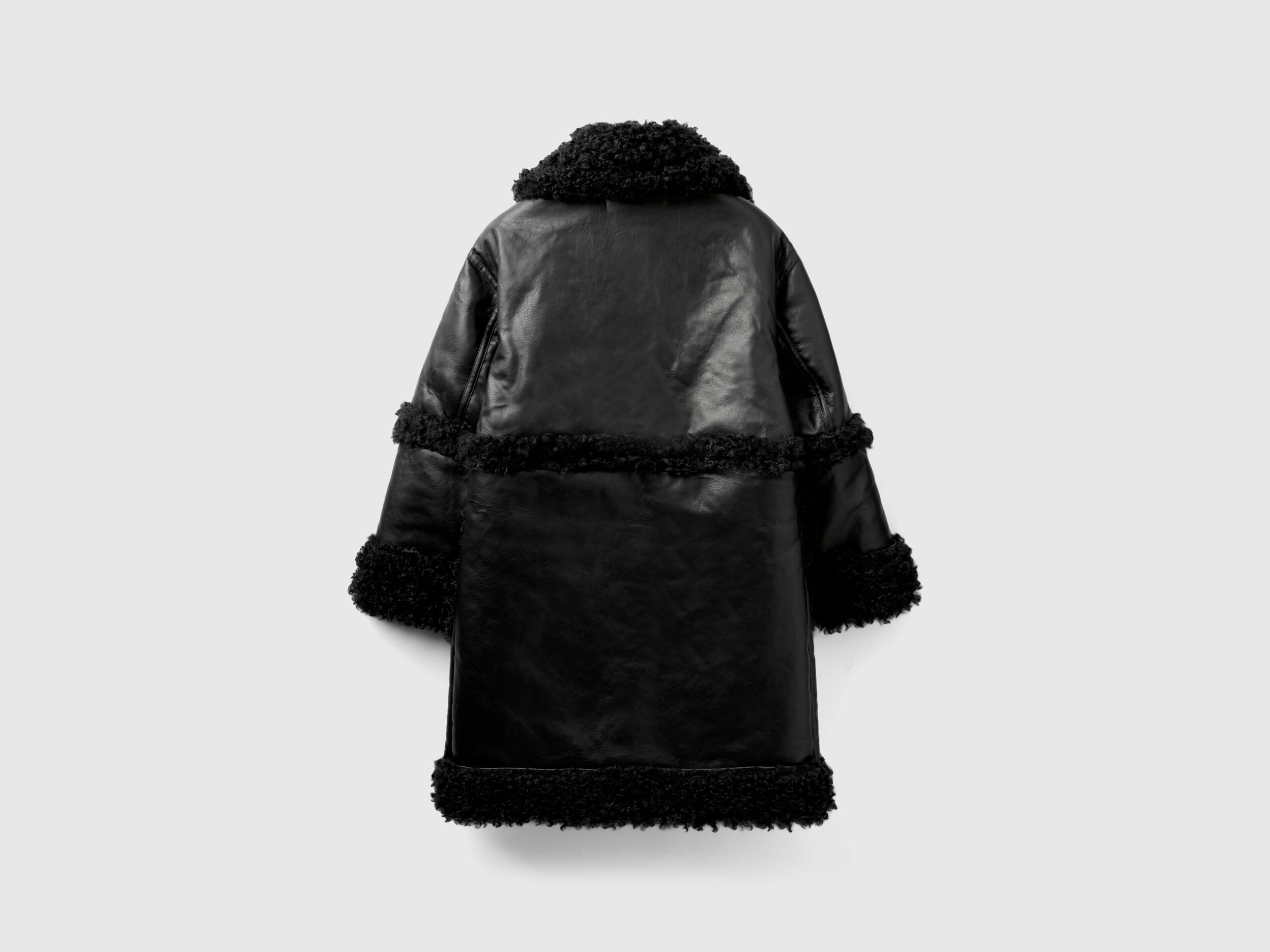 Manteau fourrure synthétique femme noir deals