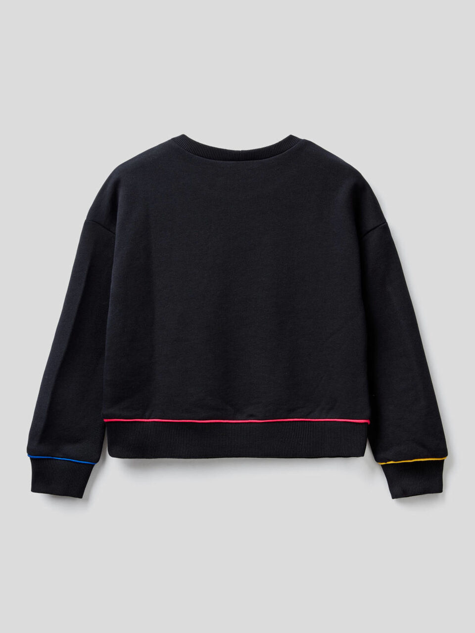 Sweat 100 % coton avec logo satiné image number 2