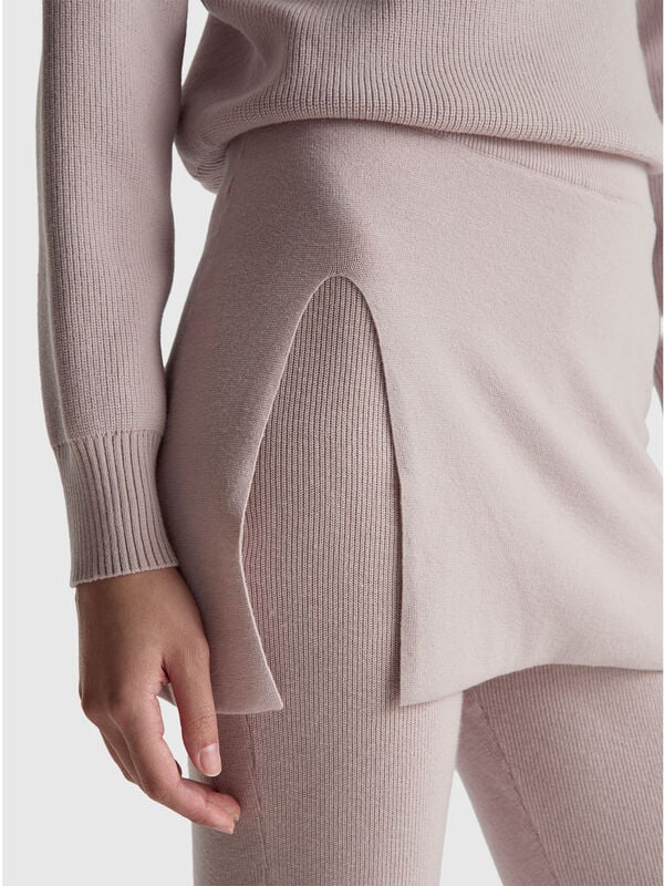 Pantalon évasé avec minijupe Femme