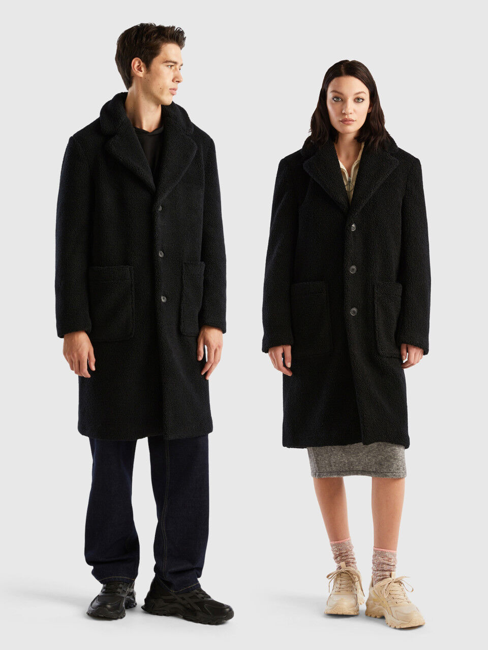 Manteau sales benetton homme