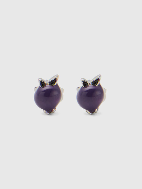 Clous d’oreille à myrtille violette Femme