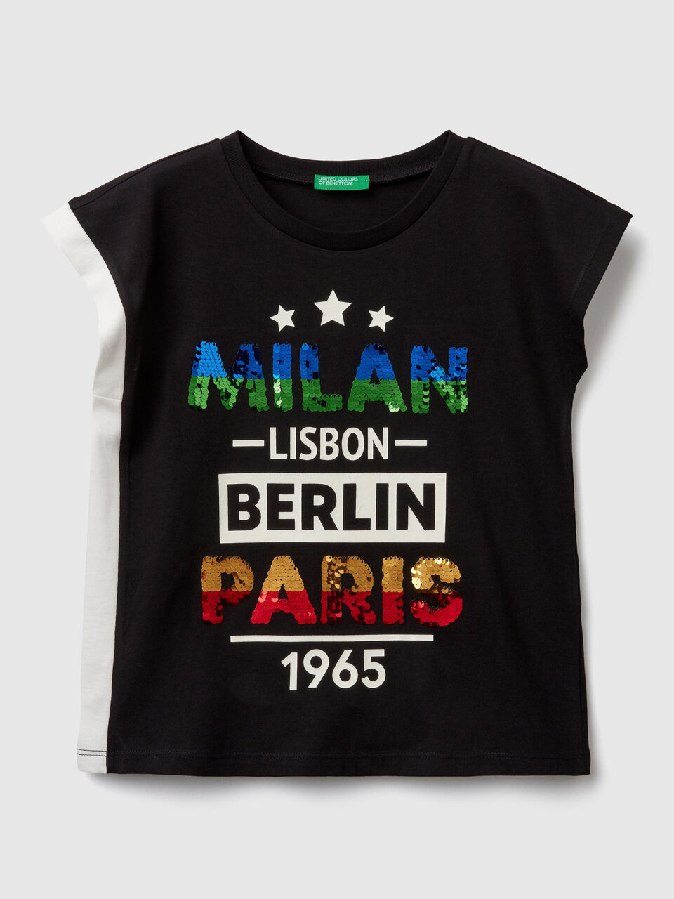 T-shirt avec paillettes réversibles image number 1