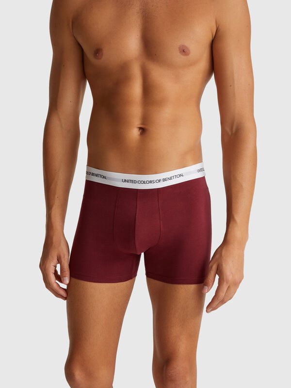 Boxer en coton extensible Homme