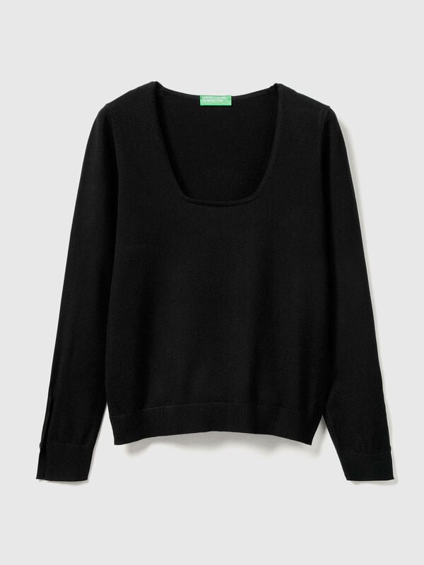 Pull à col carré Femme