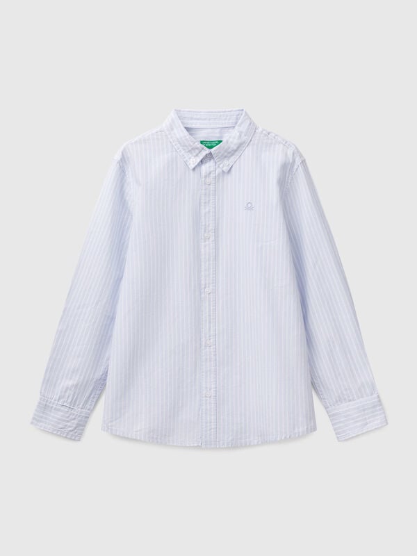 Chemise à boutons rayée Garçon