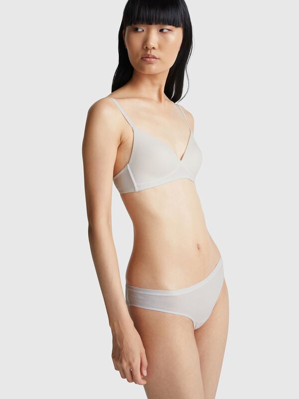 Soutien-gorge rembourré en coton Femme
