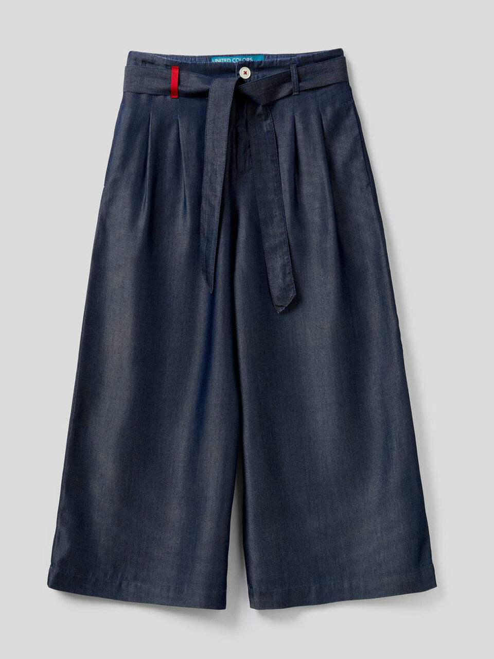 Pantalon large avec ceinture image number 1