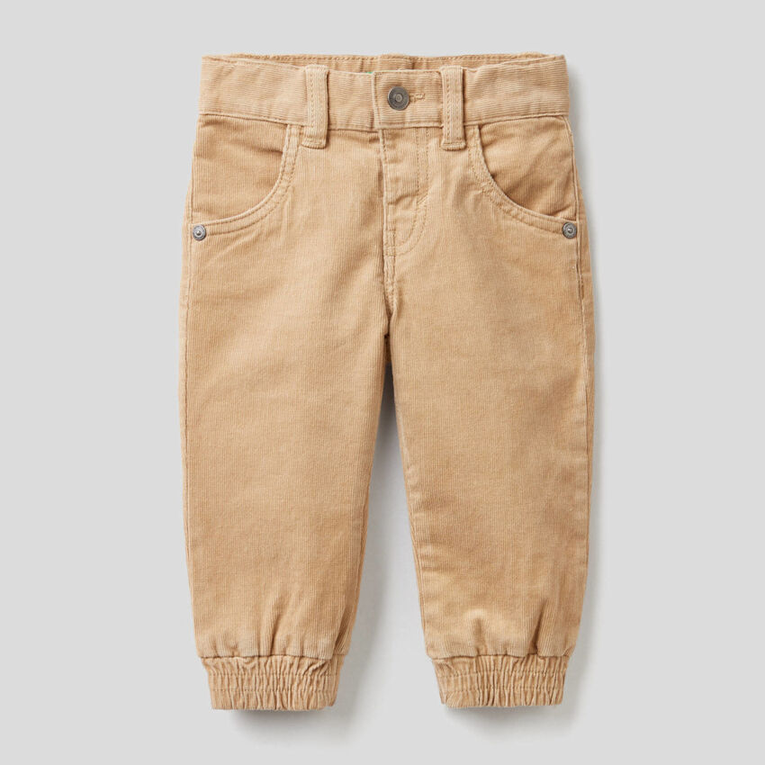 Pantalon en velours de coton stretch