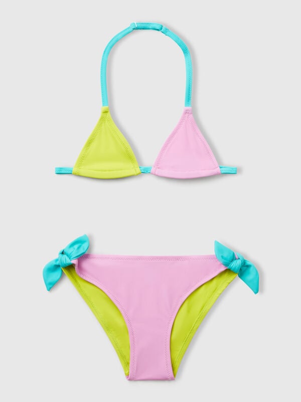 Bikini de plage blocs de couleurs Filles