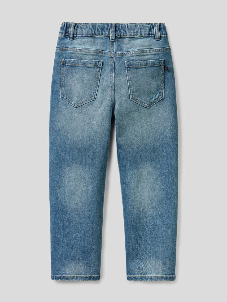 Jeans slouchy en coton stretch image number 2