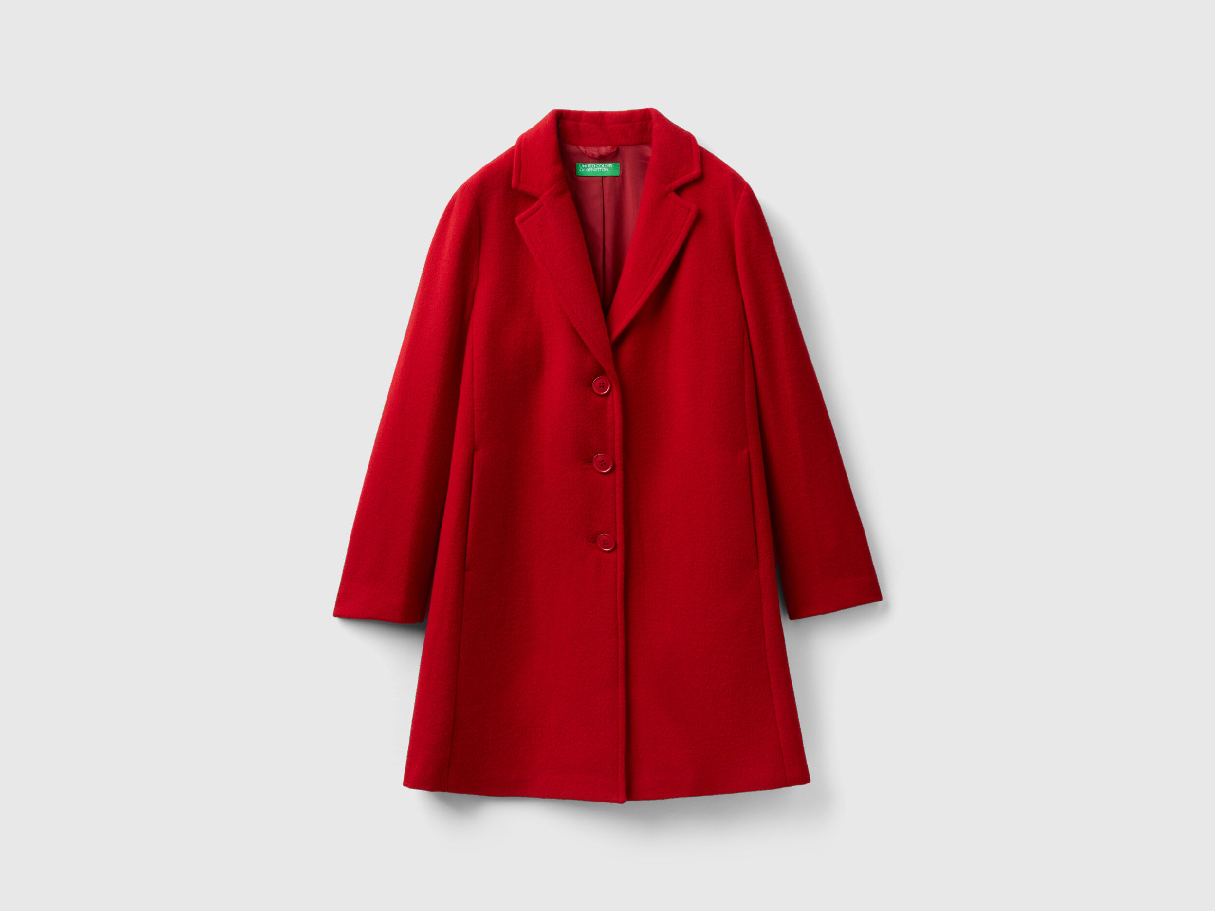 Manteau rouge sales court