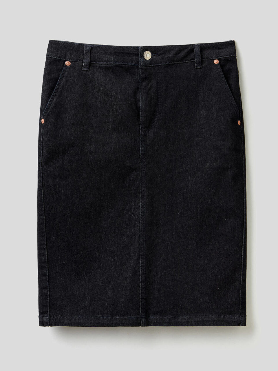 Jupe fourreau en jeans stretch image number 1