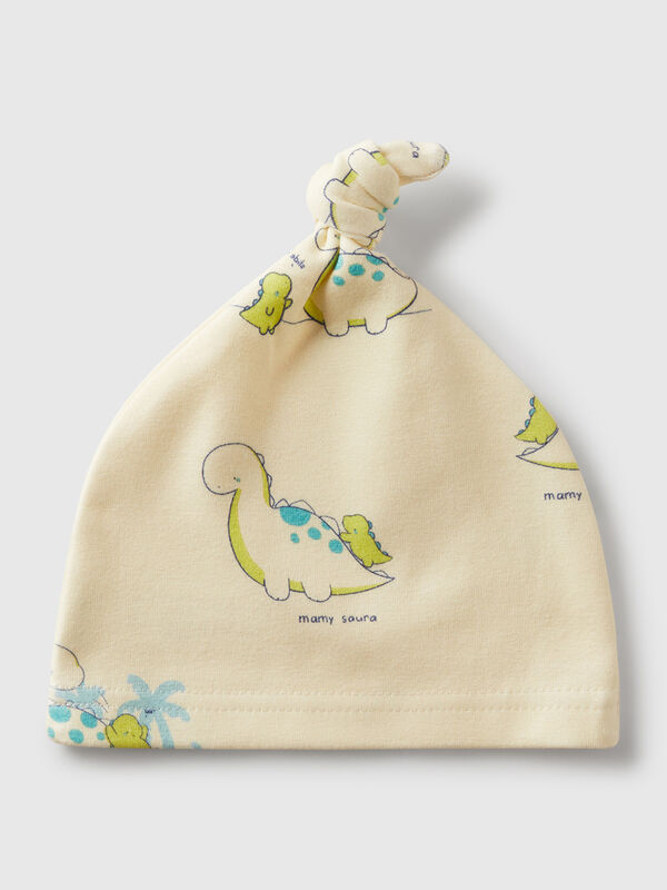 Bonnet imprimé avec noeud Naissancede