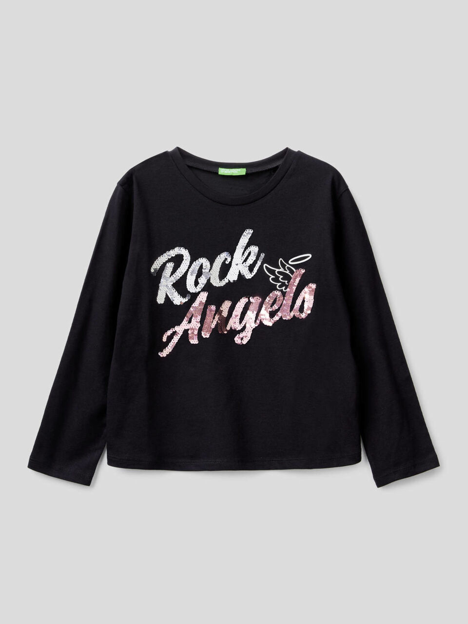 T-shirt 100% coton avec paillettes image number 1