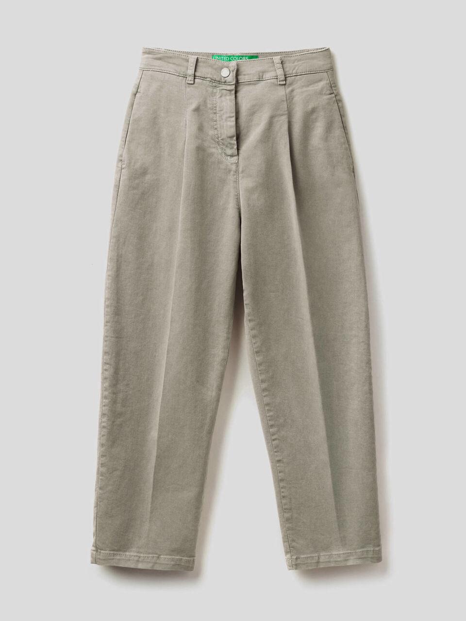 Pantalon coupe carrot avec plis image number 1