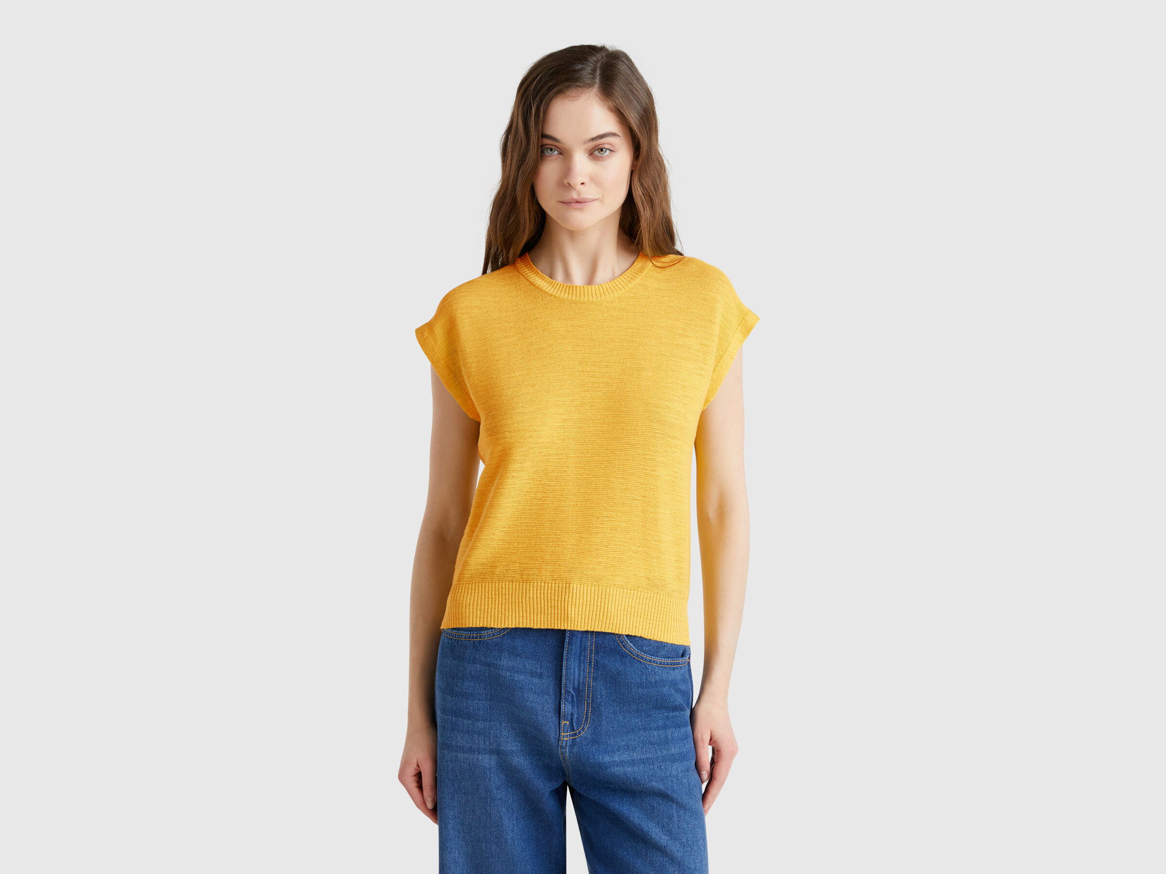 SLEEVELESS SWEATER Femme image number 0
