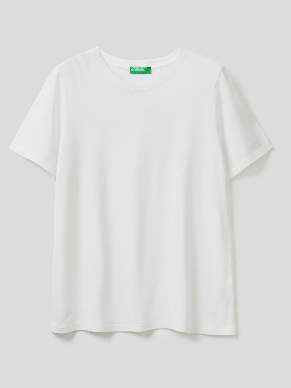 T-shirt uni col rond image number 1