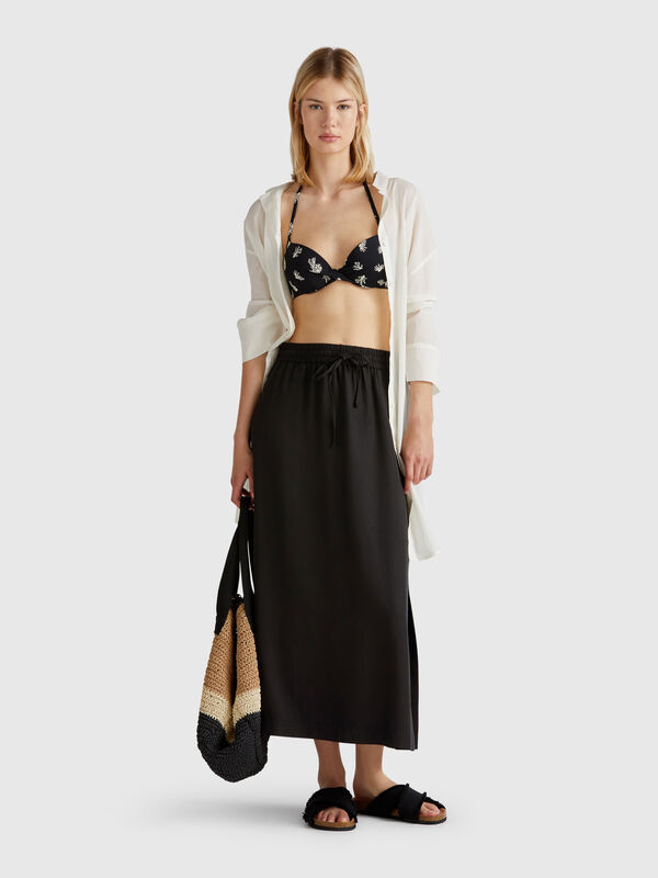 Jupe midi fluide Femme