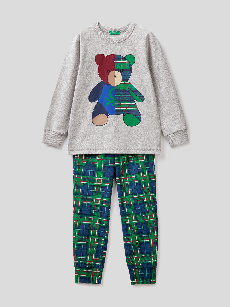 Pyjama chaud à imprimé ourson