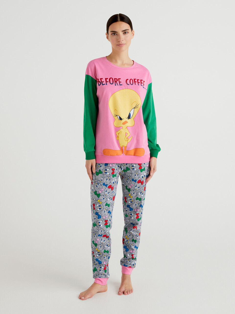 URMAGIC Ensemble de Pyjama bébé 2PCS Bébé Garçon Fille Coton Modèle de Dessin Animé Tops T-Shirt à Manches Longues+Pantalon Petits Enfants Vêtements de Nuit 