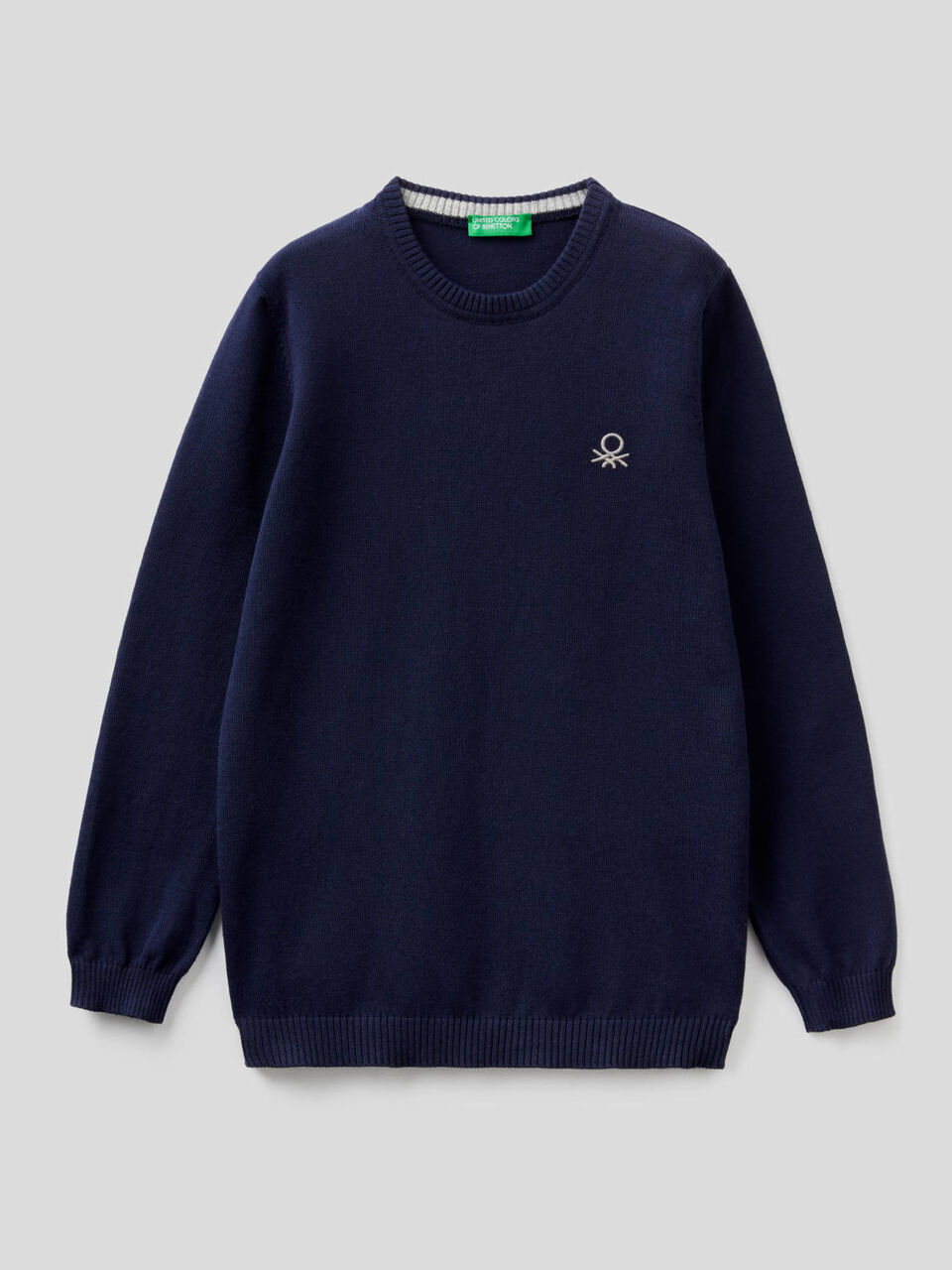 Pull en pur coton avec logo image number 1