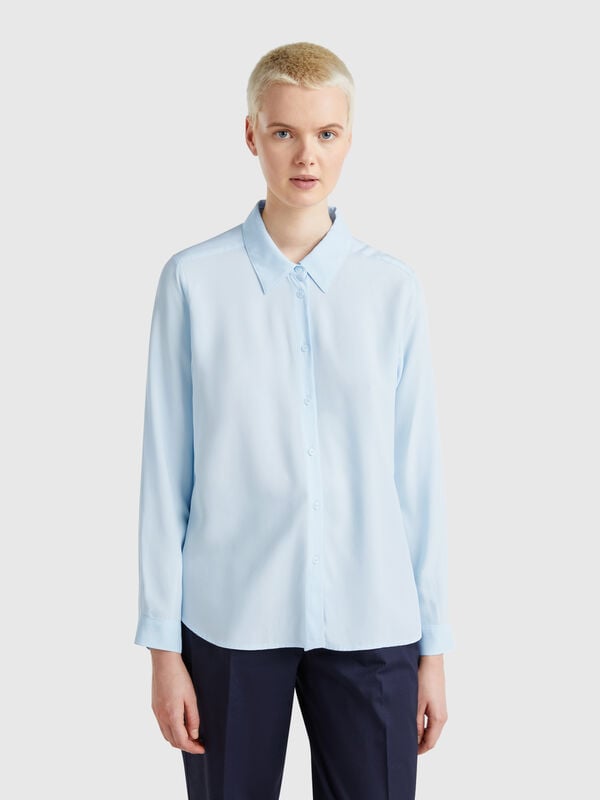 Chemise en viscose coupe classique Femme