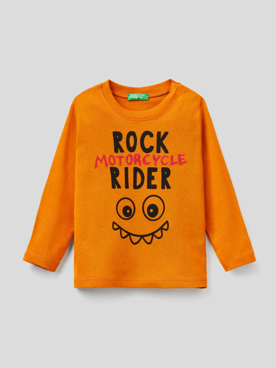 T-shirt manches longues avec message imprimé image number 1