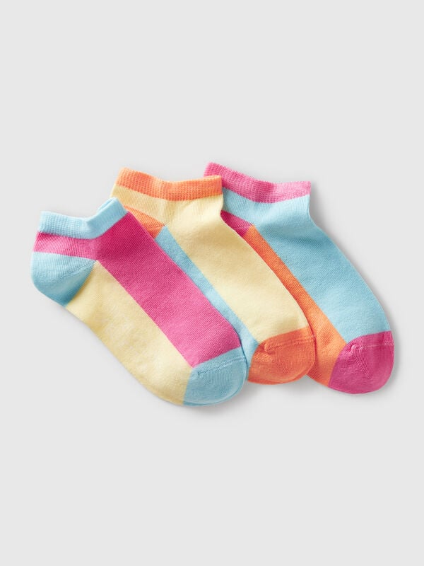 Trois paires de chaussettes courtes Garçon