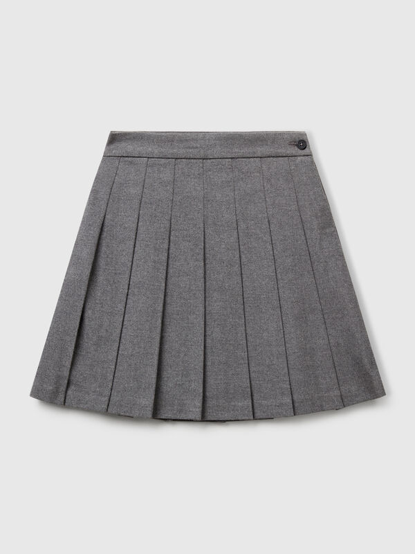 Jupe plissée en flanelle Filles