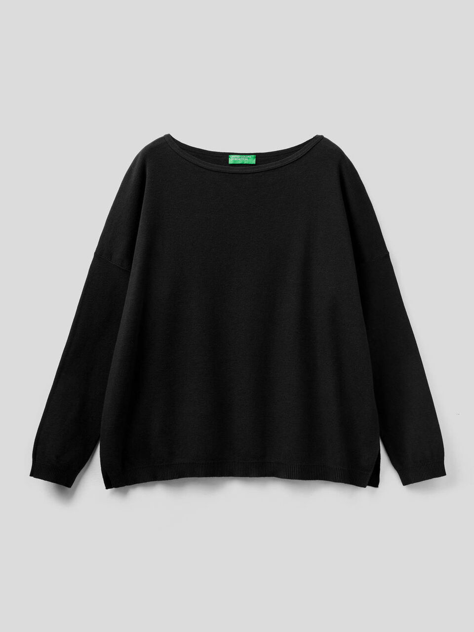 Pull en coton avec encolure ronde image number 1