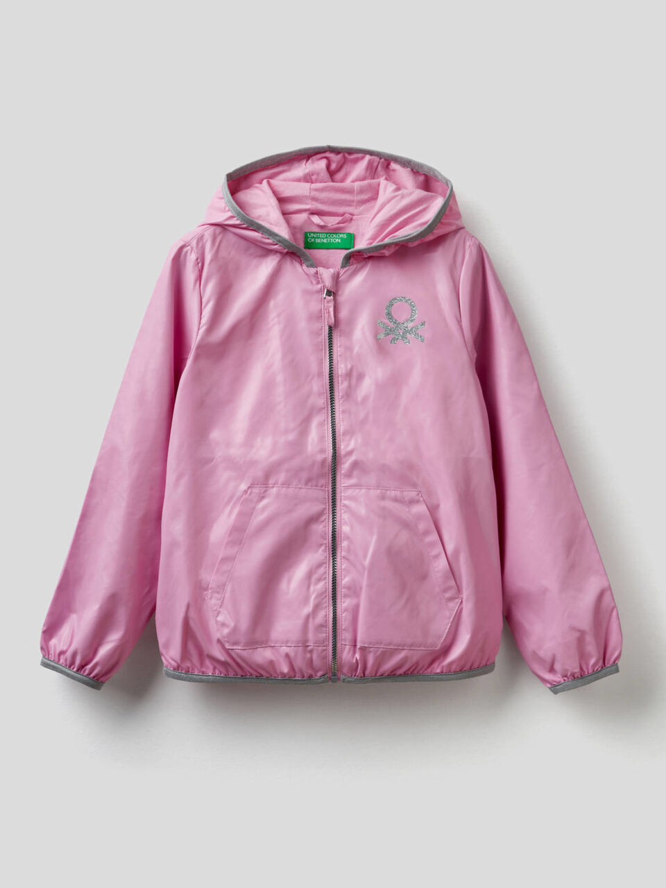 Blouson avec capuche en tissu technique image number 1