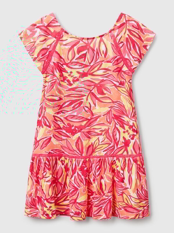 Robe à imprimé tropical Filles