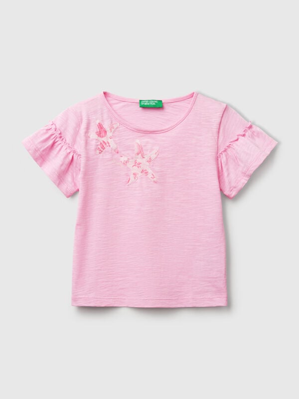 T-shirt avec application Filles