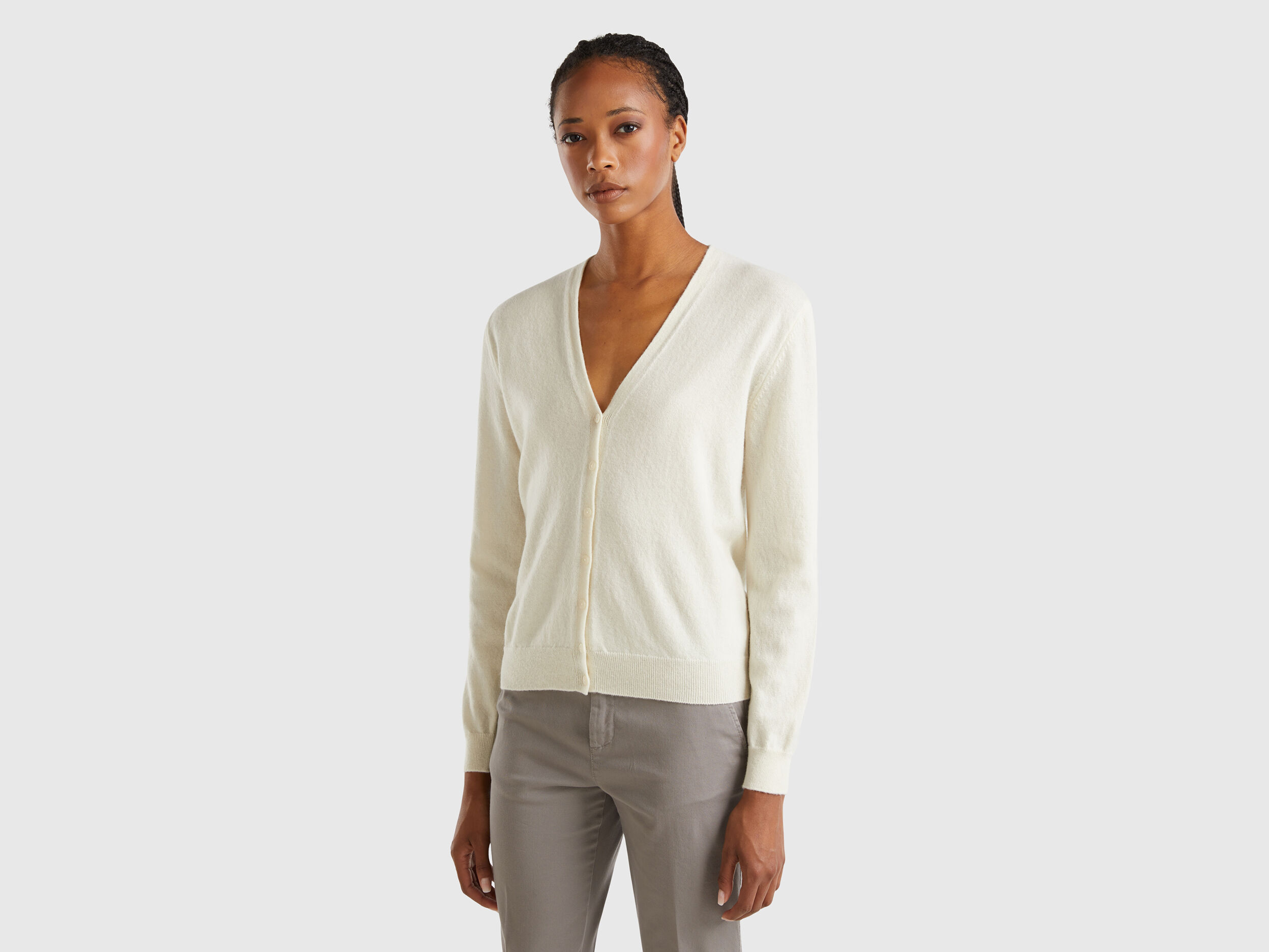 Pulls Sans Manches Laine Merinos Femme 2024 Benetton