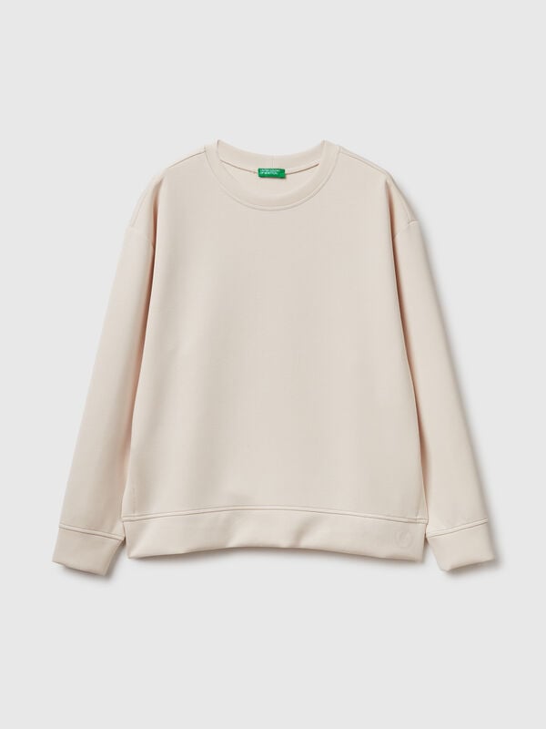 Sweat-shirt en mélange de modal Femme