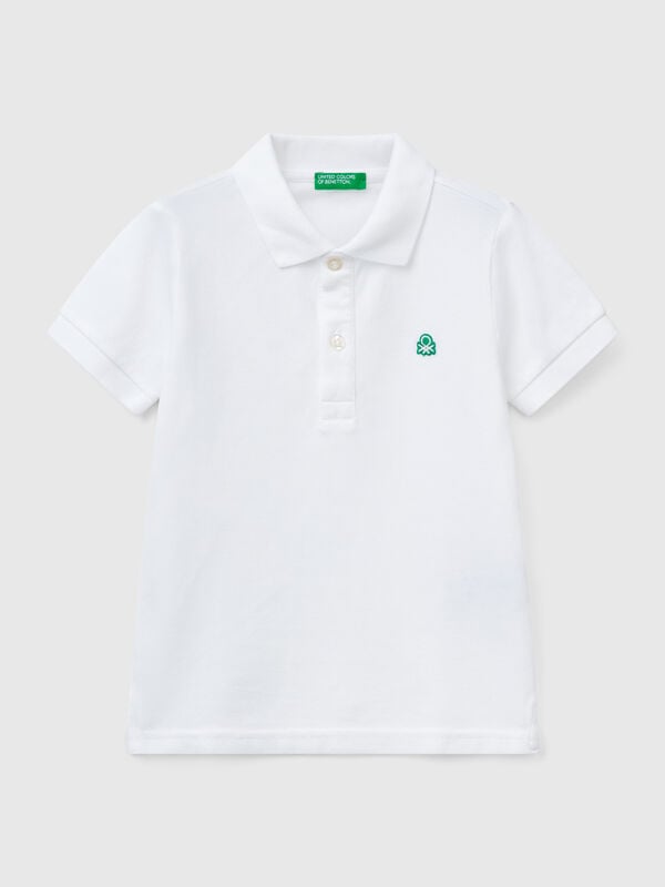 Polo à manches courtes en pur coton Garçon