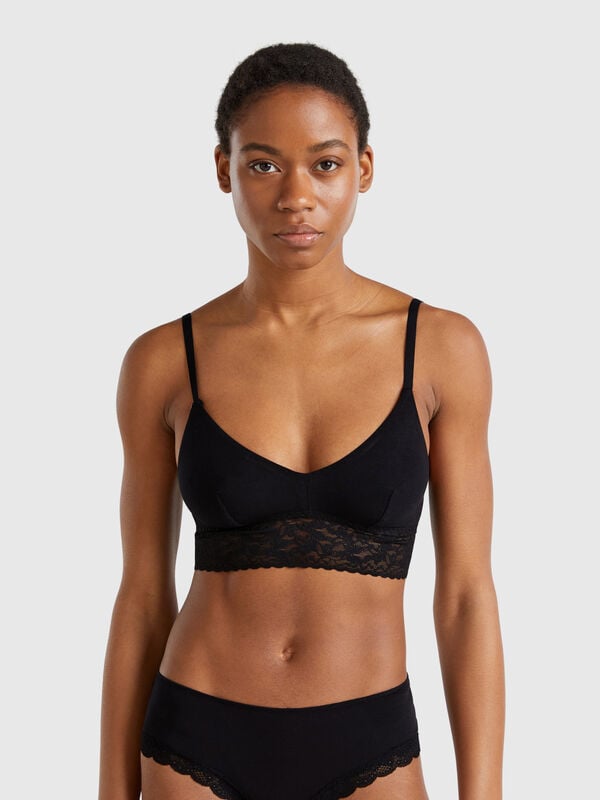 Brassière en coton super stretch Femme