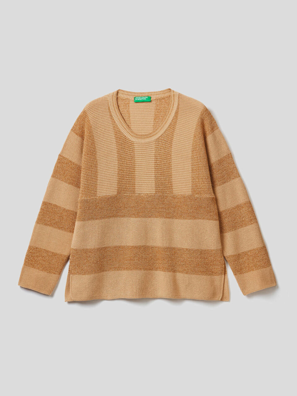 Pull à rayures avec fil de lurex image number 1